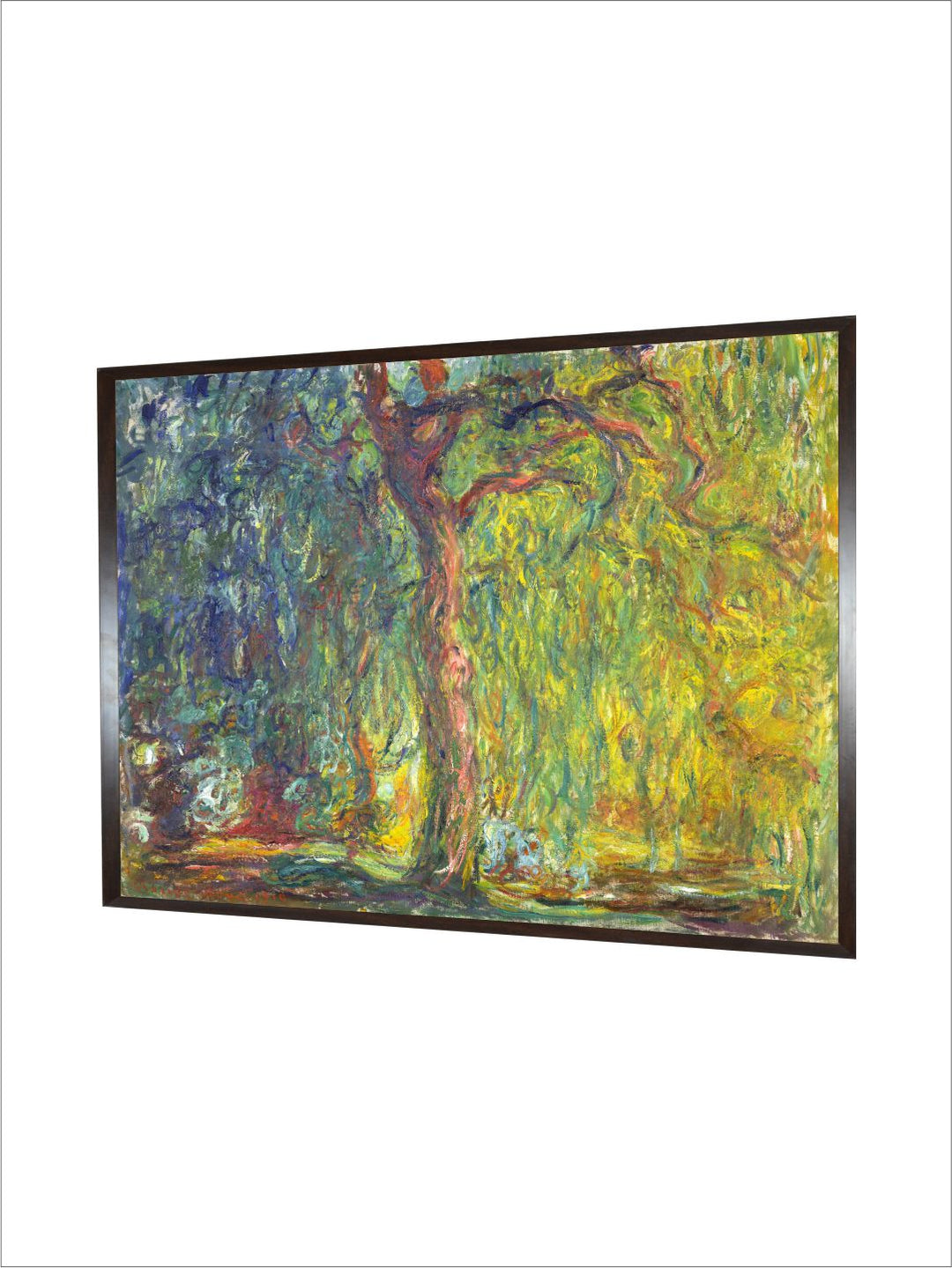 "Green  Blue Abstract Wooden Wall Painting''