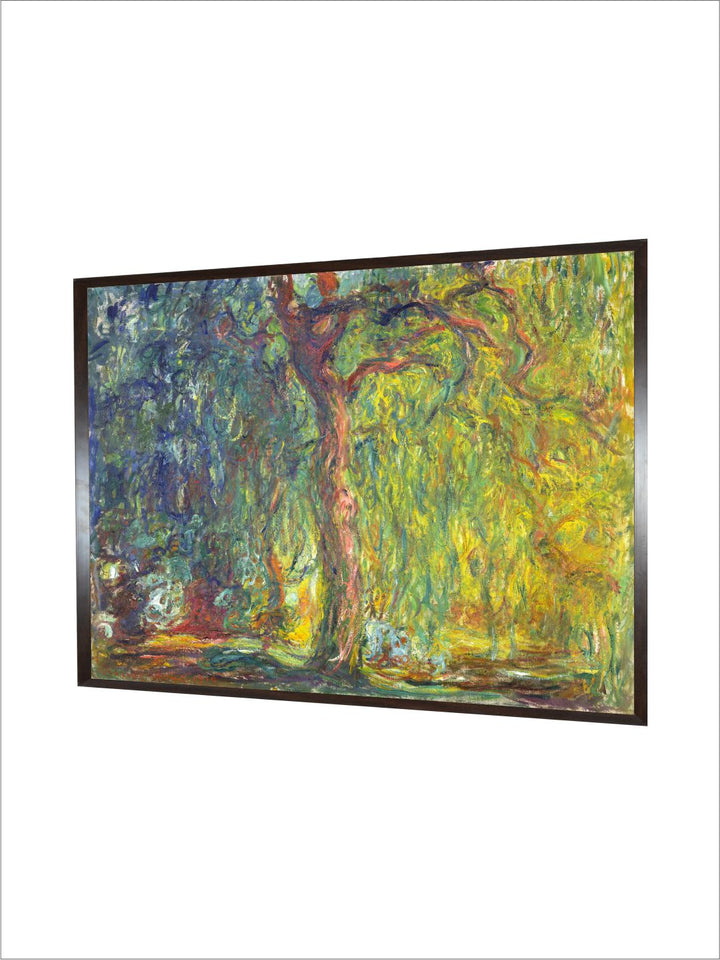 "Green  Blue Abstract Wooden Wall Painting''