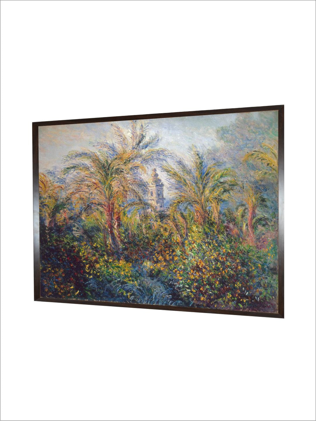 "Green  Yellow Garden in Bordighera Canvas Painting Framed Wall Art''