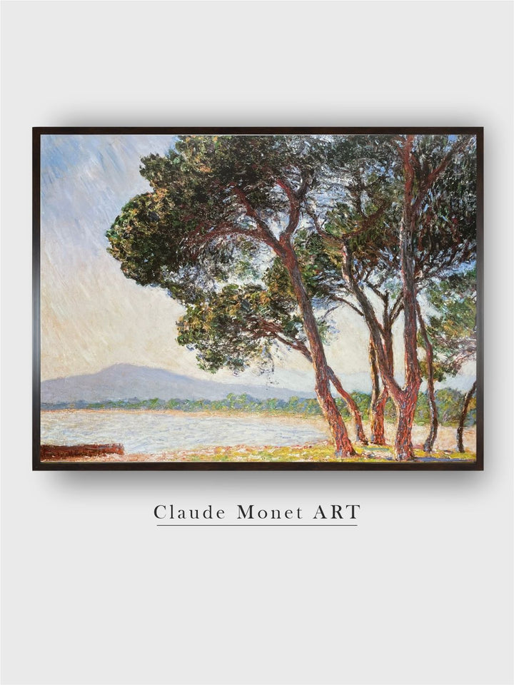 "Blue  Green La Plage de Juan-Les-Pins Canvas Painting  Wall Art''