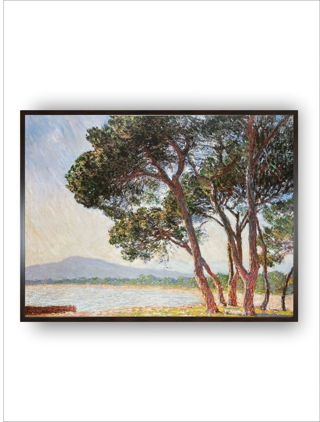 "Blue  Green La Plage de Juan-Les-Pins Canvas Painting  Wall Art''