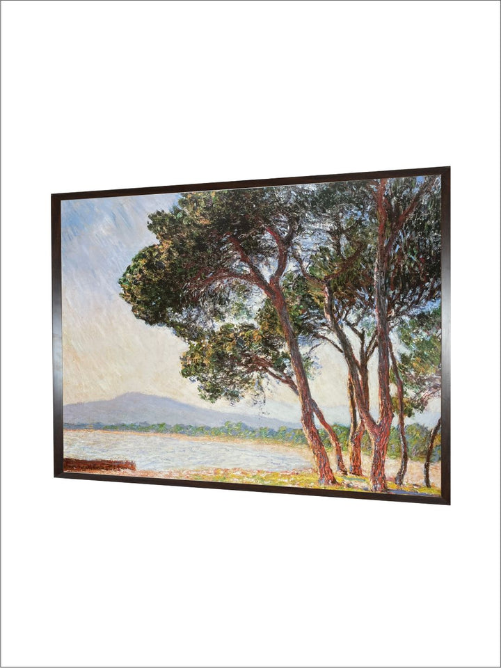 "Blue  Green La Plage de Juan-Les-Pins Canvas Painting  Wall Art''