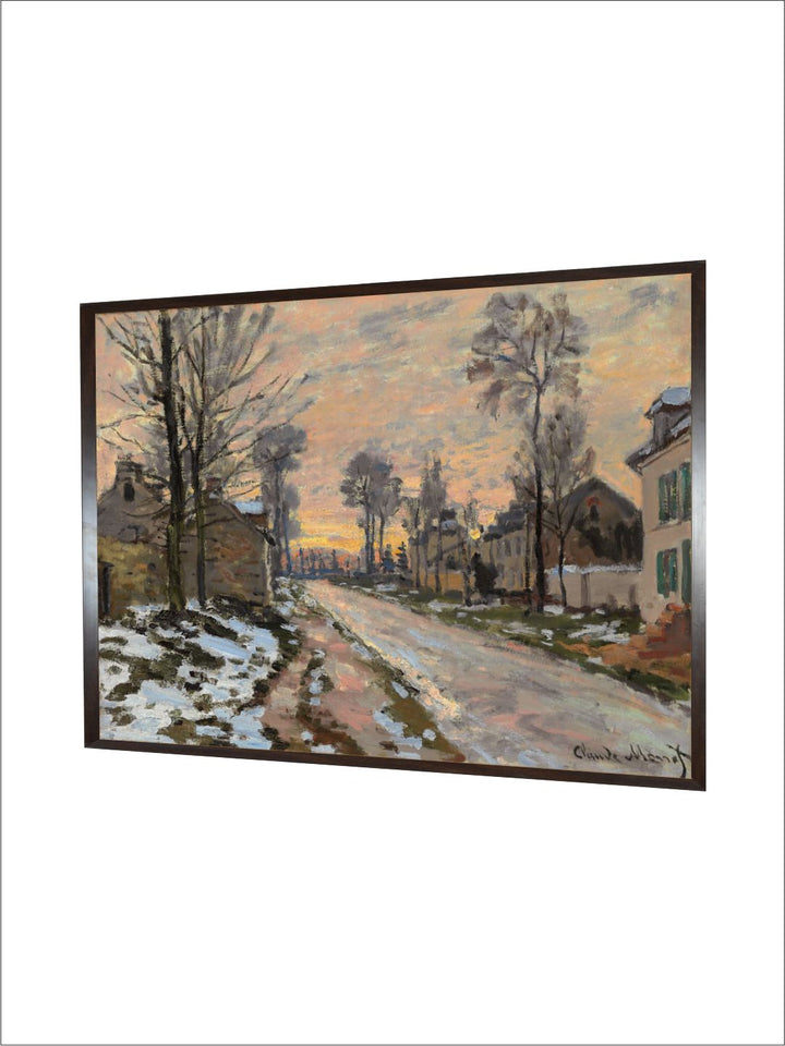 "Green  Blue Route Louveciennes Canvas Painting Wall Art''