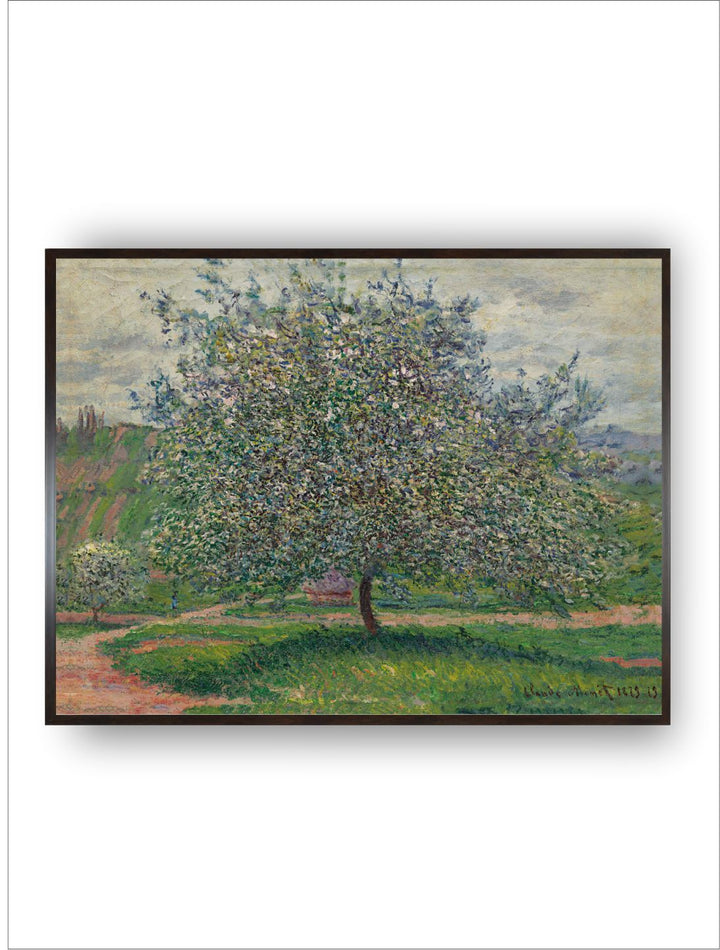 "White  Green Le Pommier 1880 Painting Framed Wall Art''