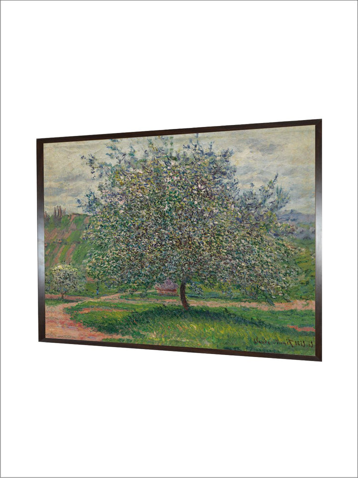 "White  Green Le Pommier 1880 Painting Framed Wall Art''