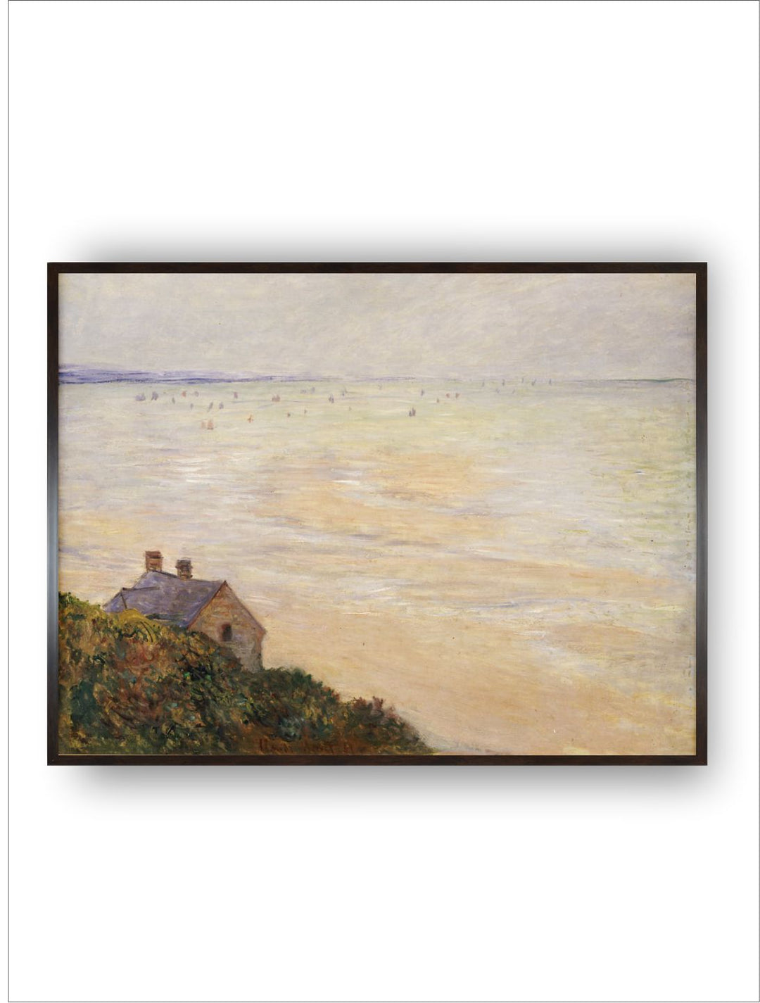 "Beige  Black Painting Framed Wall Art''
