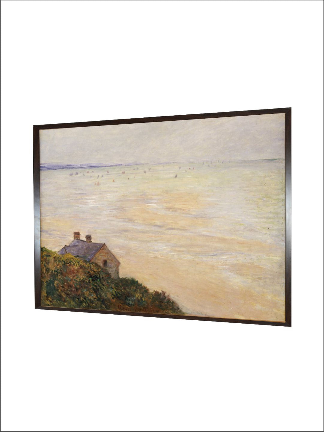 "Beige  Black Painting Framed Wall Art''