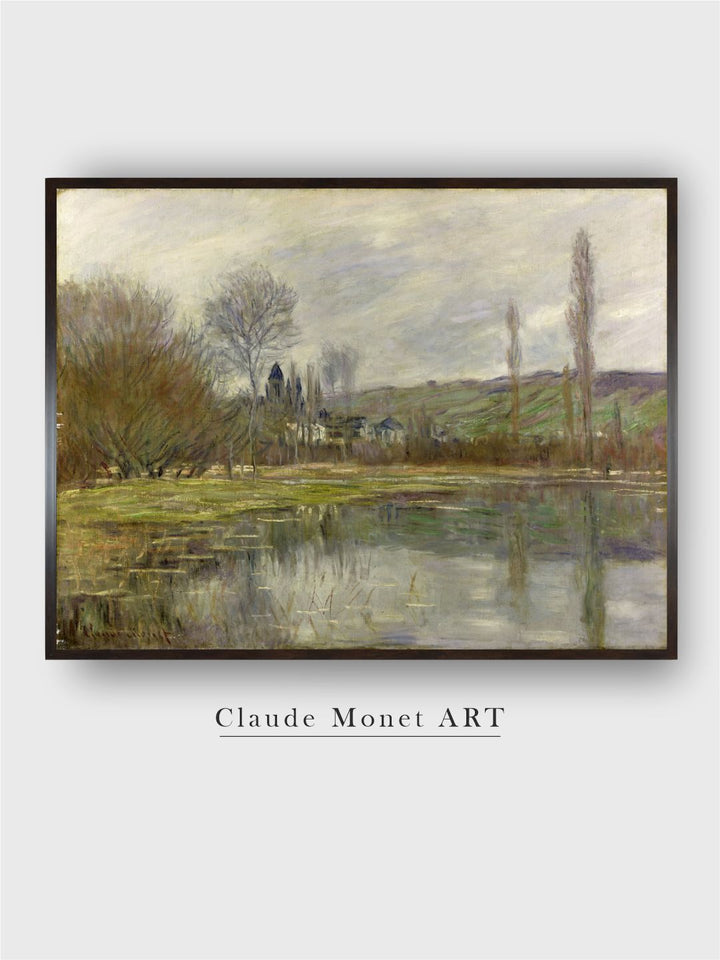 "Green Grey Landscape Painting Wall Art''