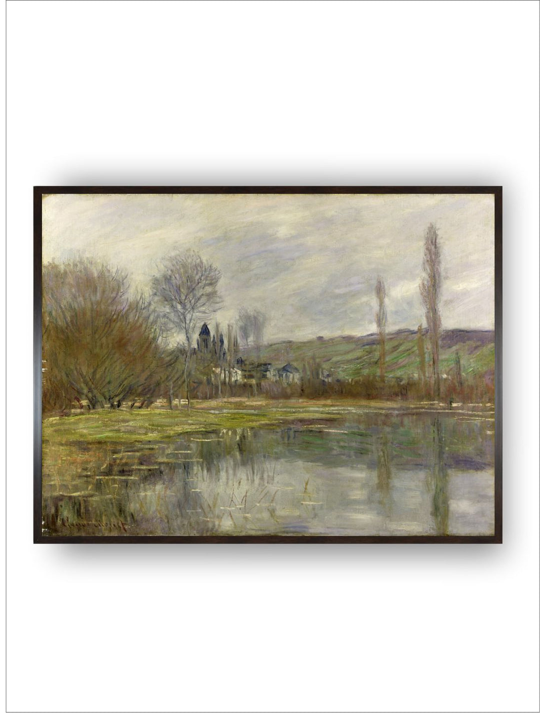"Green Grey Landscape Painting Wall Art''