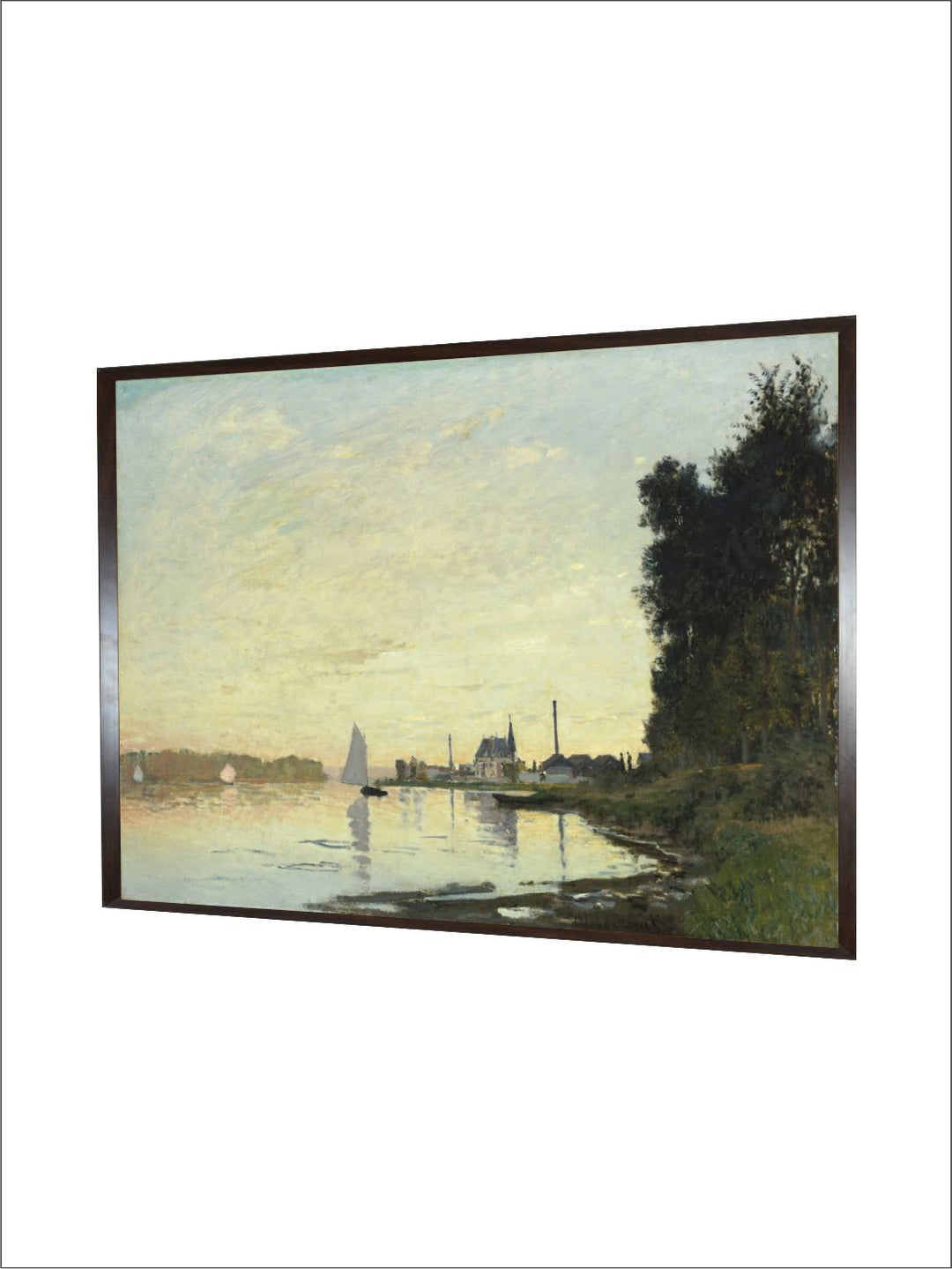 "Beige  Green Painting Wall Art''