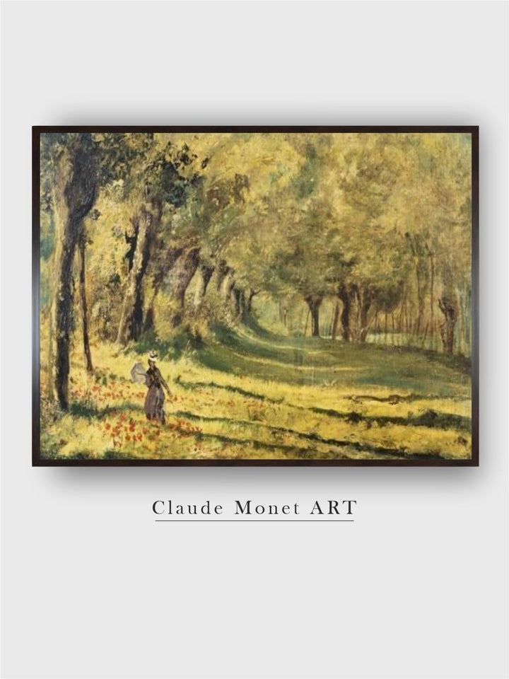 "Yellow  Black Forest Painting Wall Art''