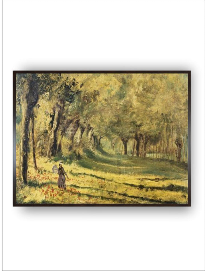 "Yellow  Black Forest Painting Wall Art''