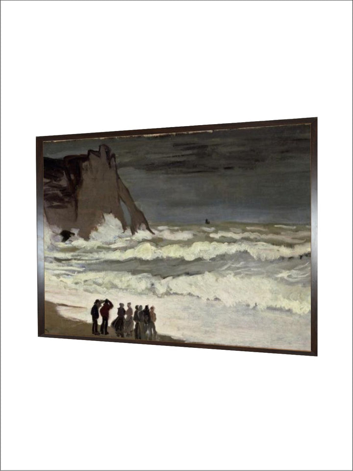 "White  Black Painting Framed Wall Art''