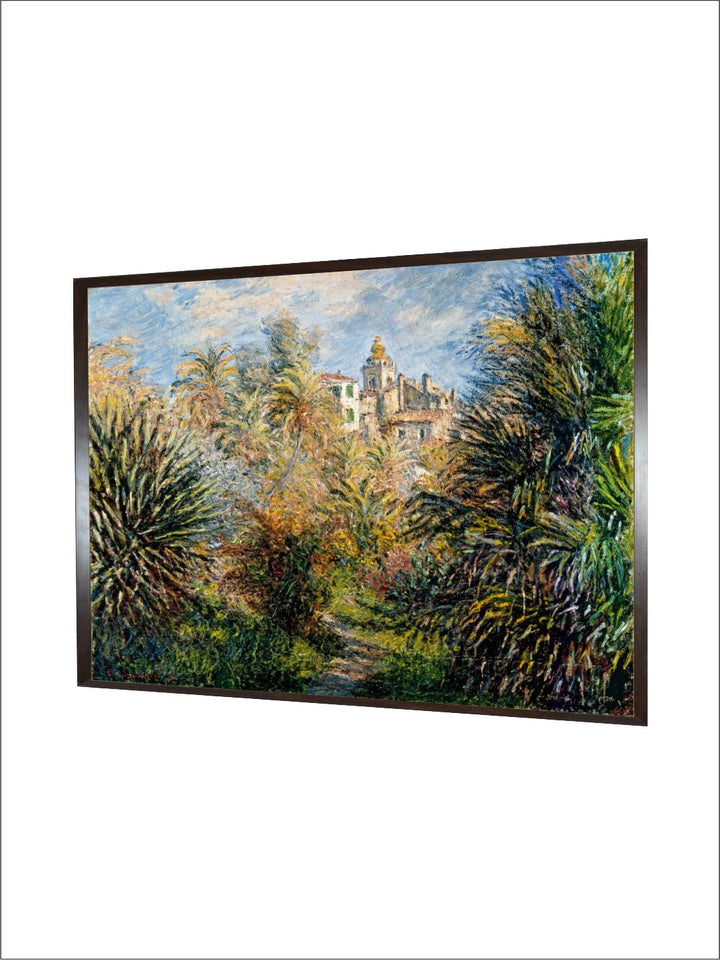 "Green  Blue Jardin De Bordighera Painting Framed Wall Art''