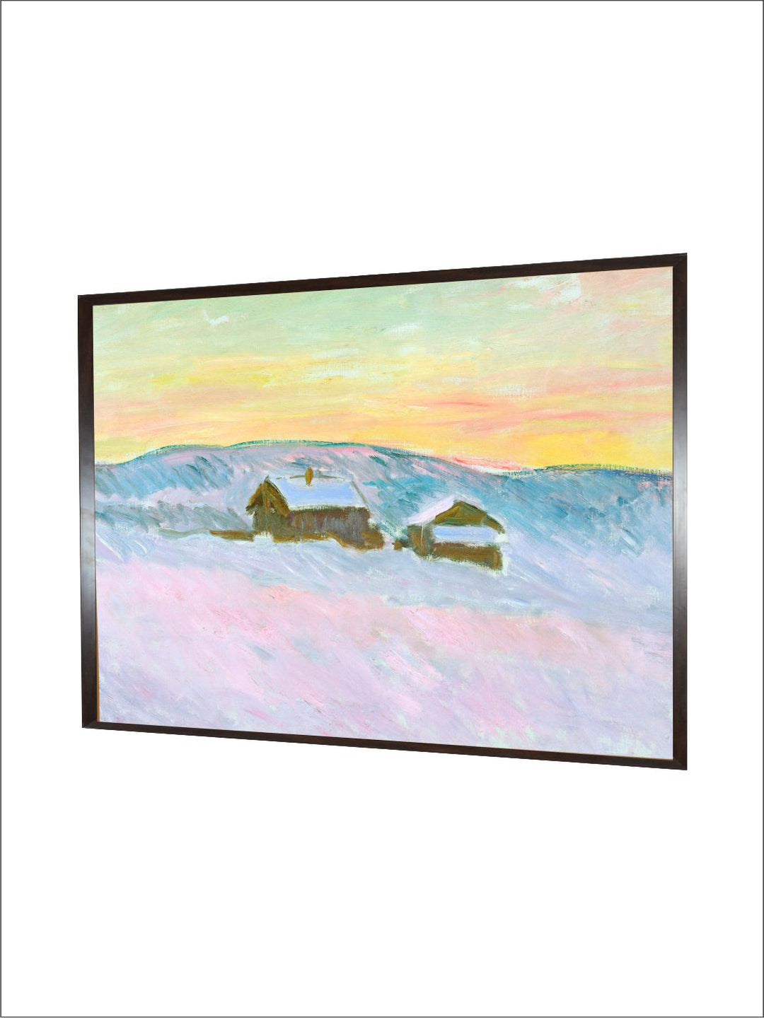 "Blue  Black Painting Framed Wall Art''