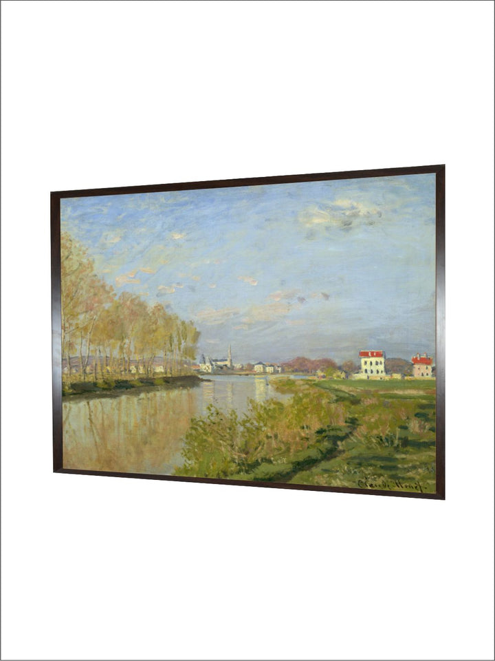 "Green  Blue The Seine At Argenteuil Canvas Painting Wall Art''