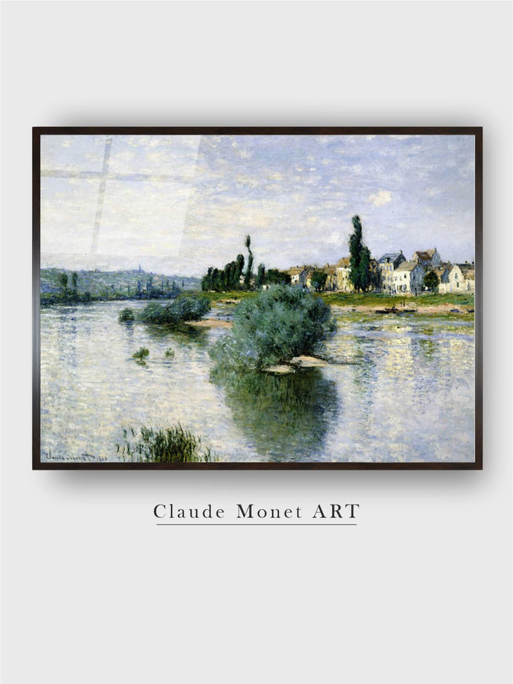 "Green  Blue The Seine At Lavacourt Painting Framed Wall Art''