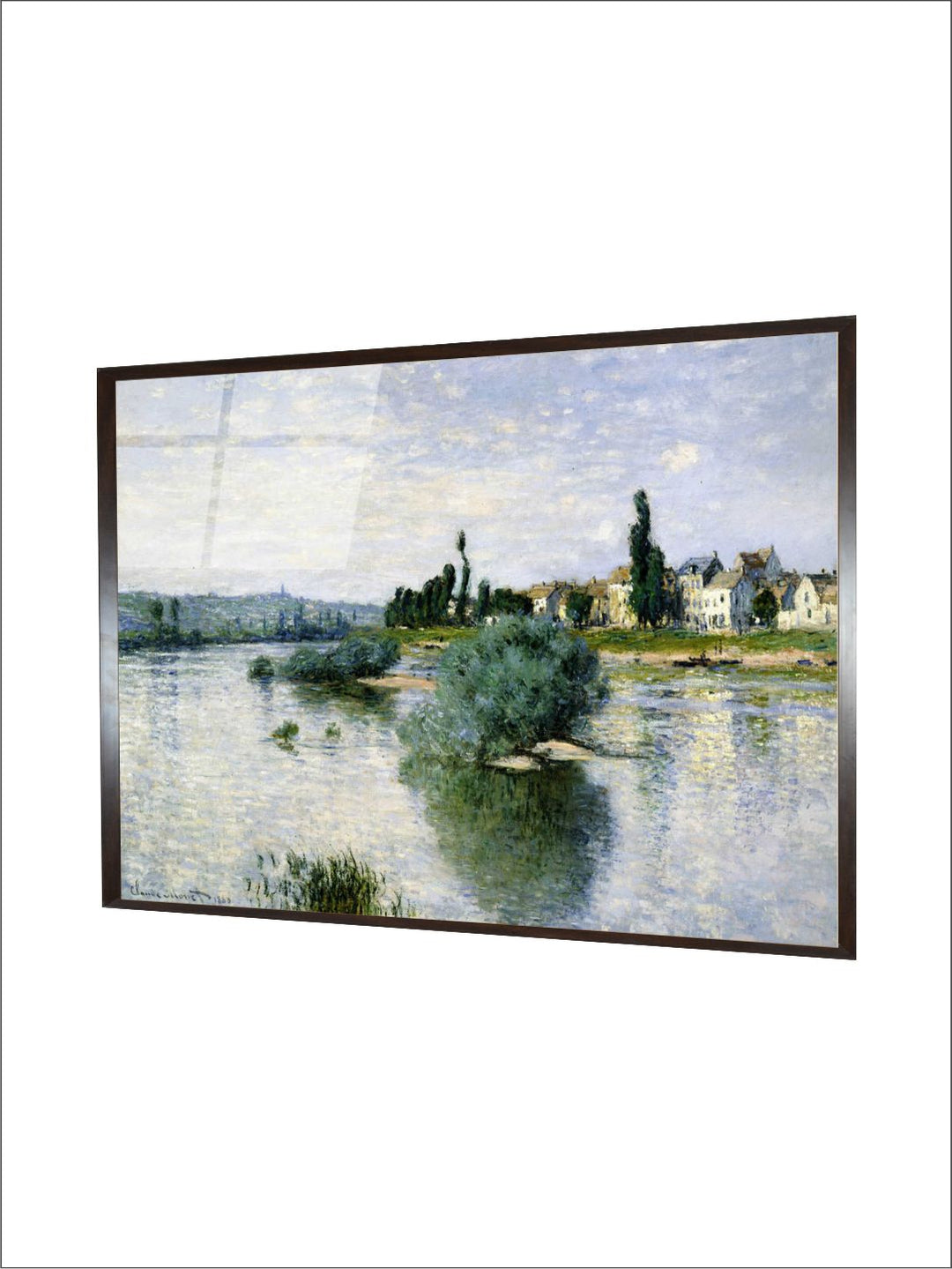"Green  Blue The Seine At Lavacourt Painting Framed Wall Art''