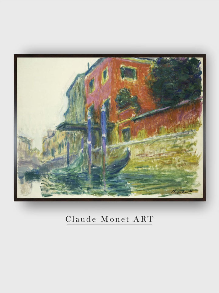 "Brown  Black The Red House; La Maison Painting Framed Wall Art''