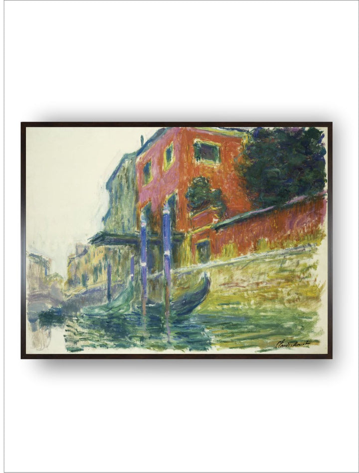 "Brown  Black The Red House; La Maison Painting Framed Wall Art''