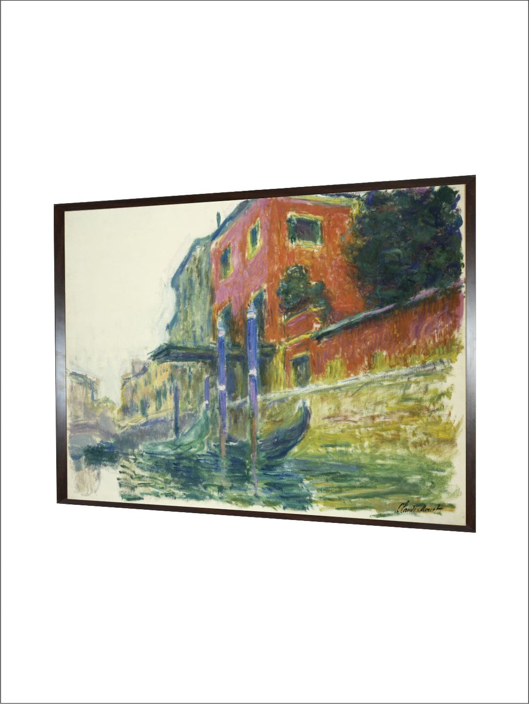 "Brown  Black The Red House; La Maison Painting Framed Wall Art''