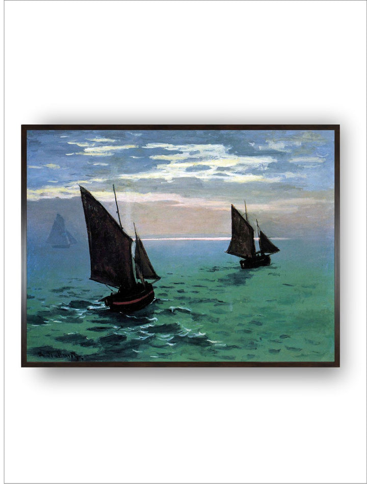 "Blue  Green Le Havre Wooden Wall Art''