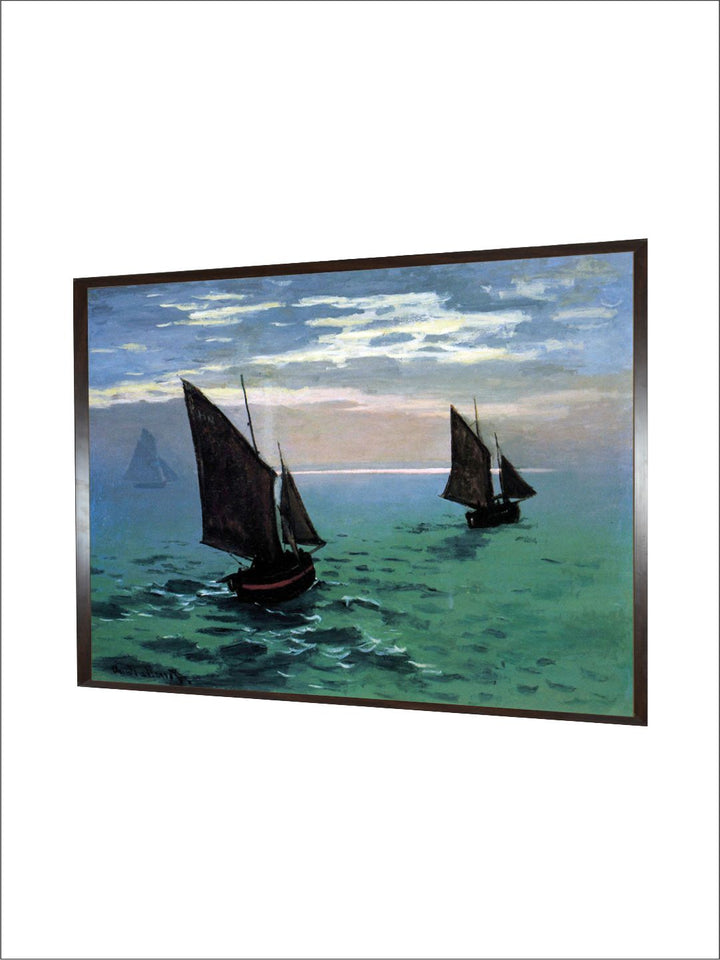 "Blue  Green Le Havre Wooden Wall Art''