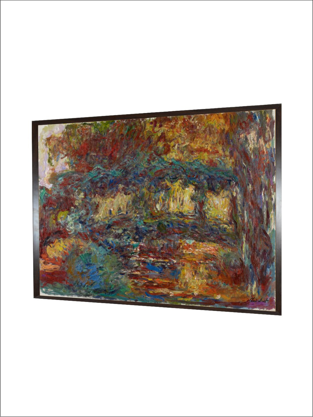 "Brown  Black Painting Framed Wooden Wall Art''