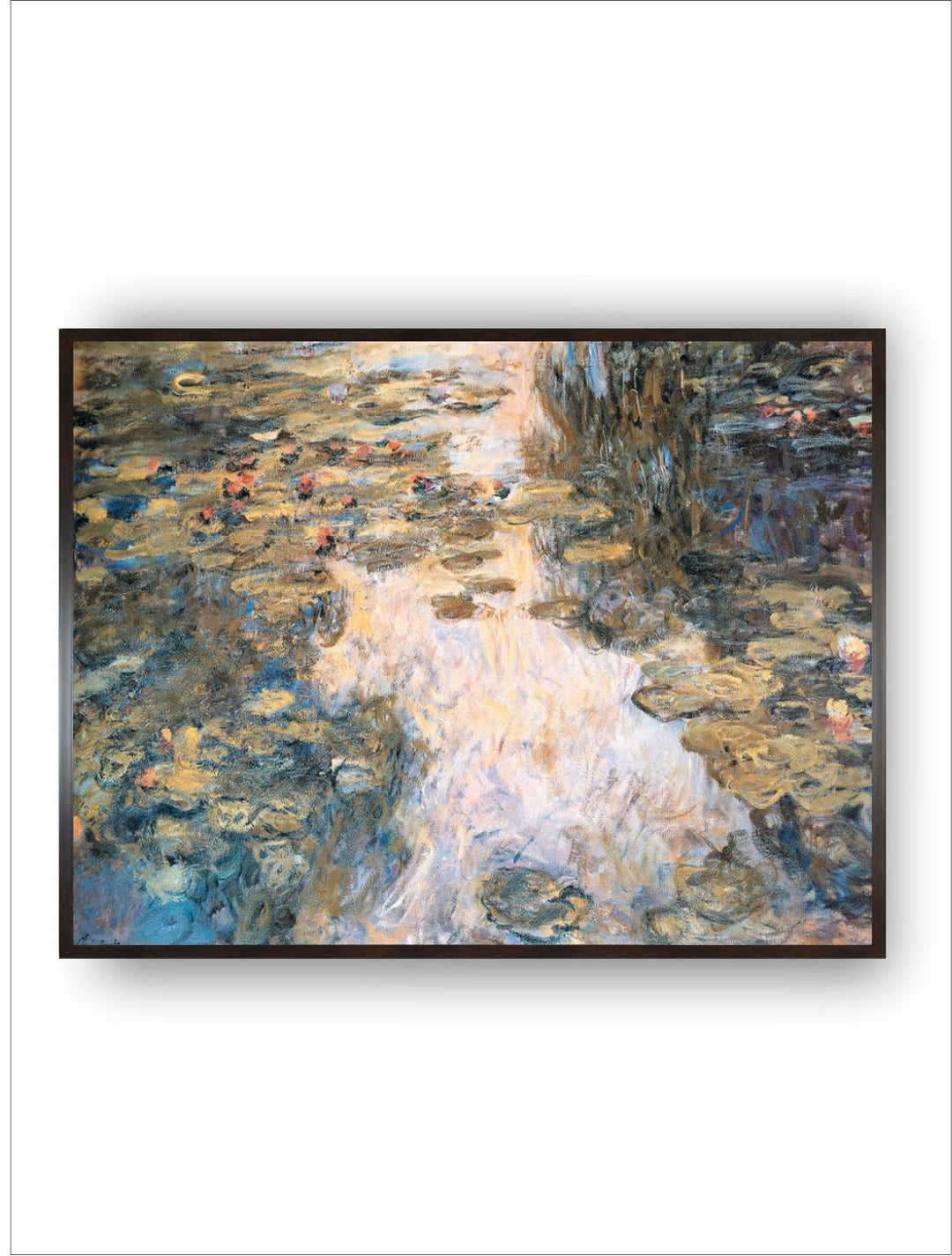 "Beige  Black Painting Framed Wall Art''