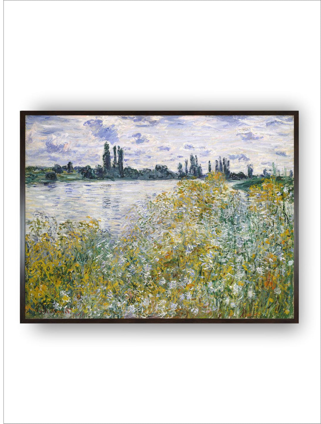 "Green & Blue Painted Framed Wall Art''