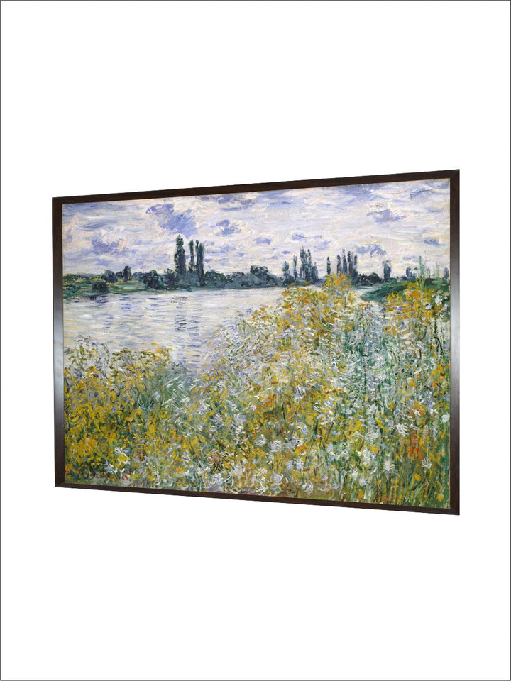 "Green & Blue Painted Framed Wall Art''