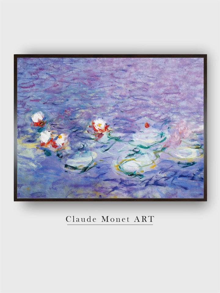 "Blue  Purple Wooden Rectangular Painting Wall Art''