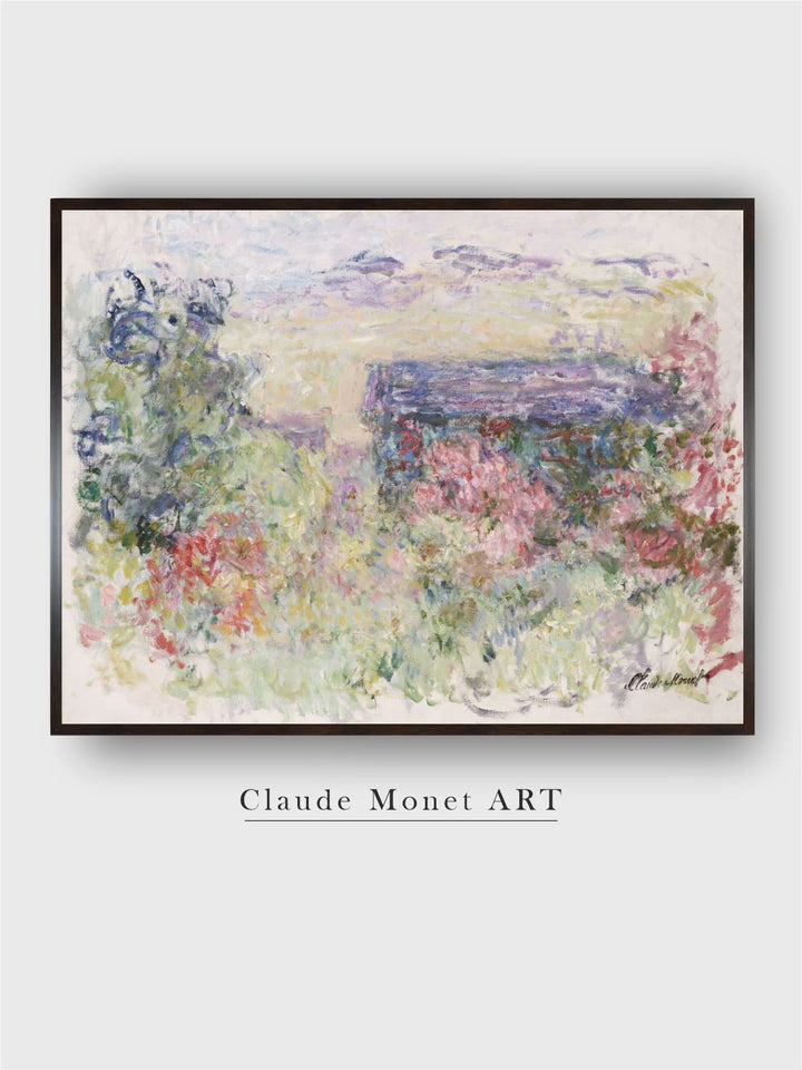 "Beige  Blue Paintings Framed Wall Art''