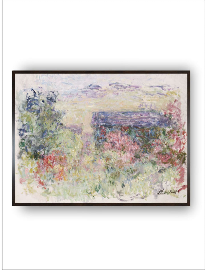 "Beige  Blue Paintings Framed Wall Art''
