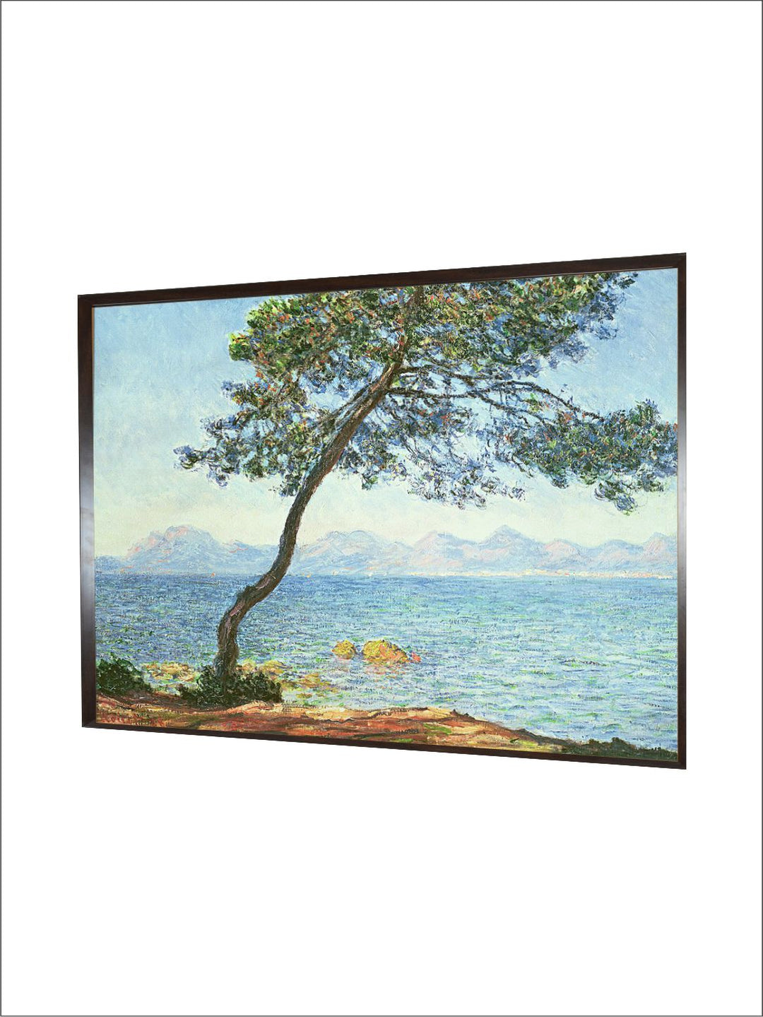 "Blue  Green Abstract Framed Wall Art''