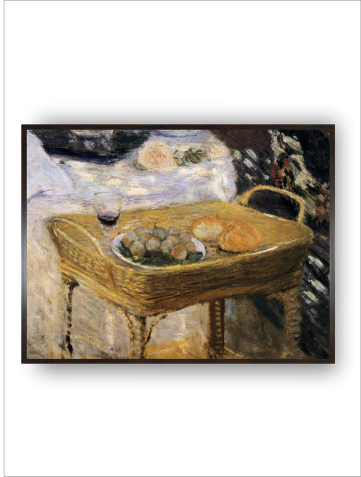 "White  Brown Framed Wooden Wall Art''