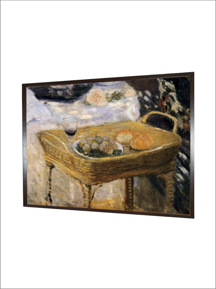 "White  Brown Framed Wooden Wall Art''
