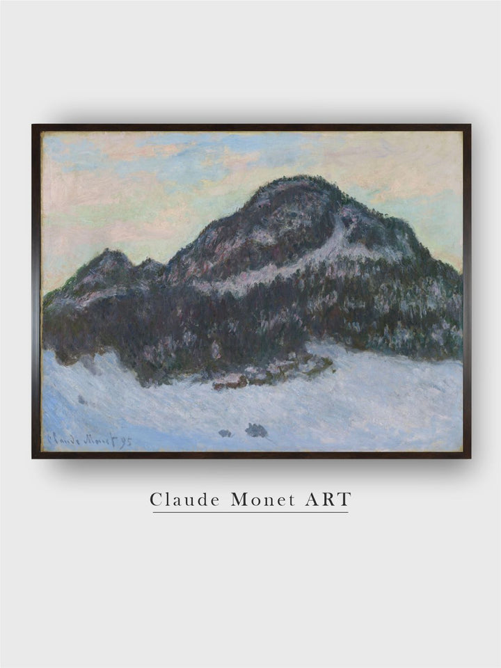 "Blue & Green Mount Kolsas Painted Framed Wall Art''