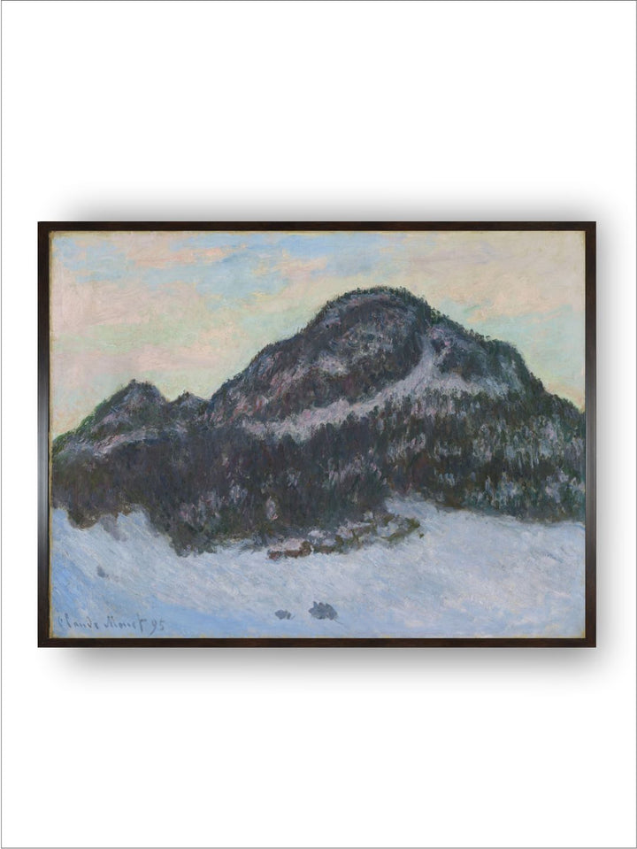 "Blue & Green Mount Kolsas Painted Framed Wall Art''