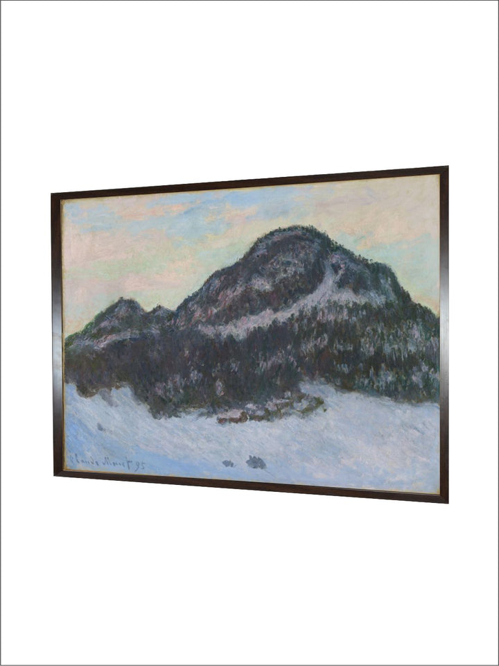 "Blue & Green Mount Kolsas Painted Framed Wall Art''