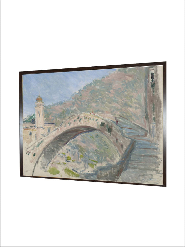 "Beige  Blue Abstract Wooden Painting Framed Wall Art''