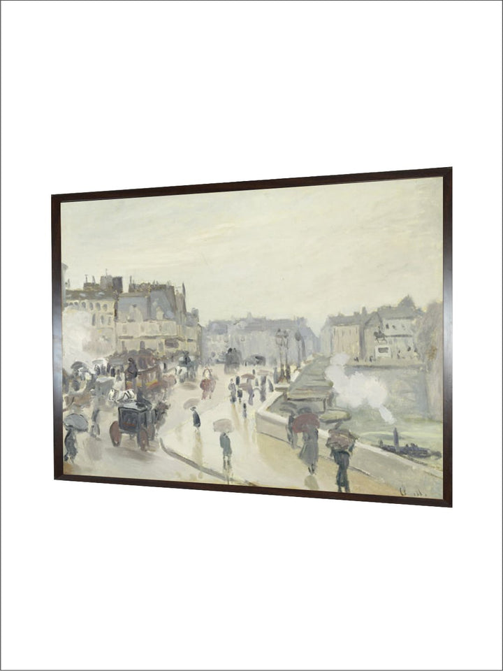 "White  Grey The Pont Neuf Canvas Painting Wall Art''