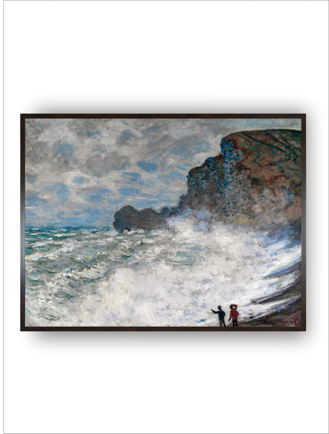 "Blue & Black Painting Framed Wall Art''