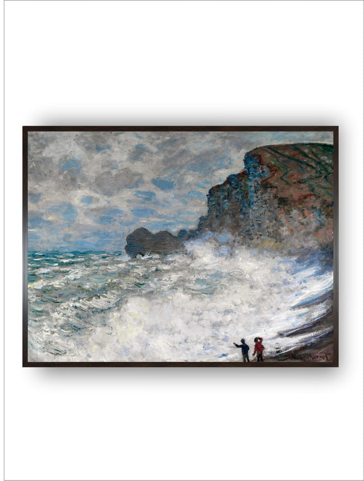 "Blue & Black Painting Framed Wall Art''