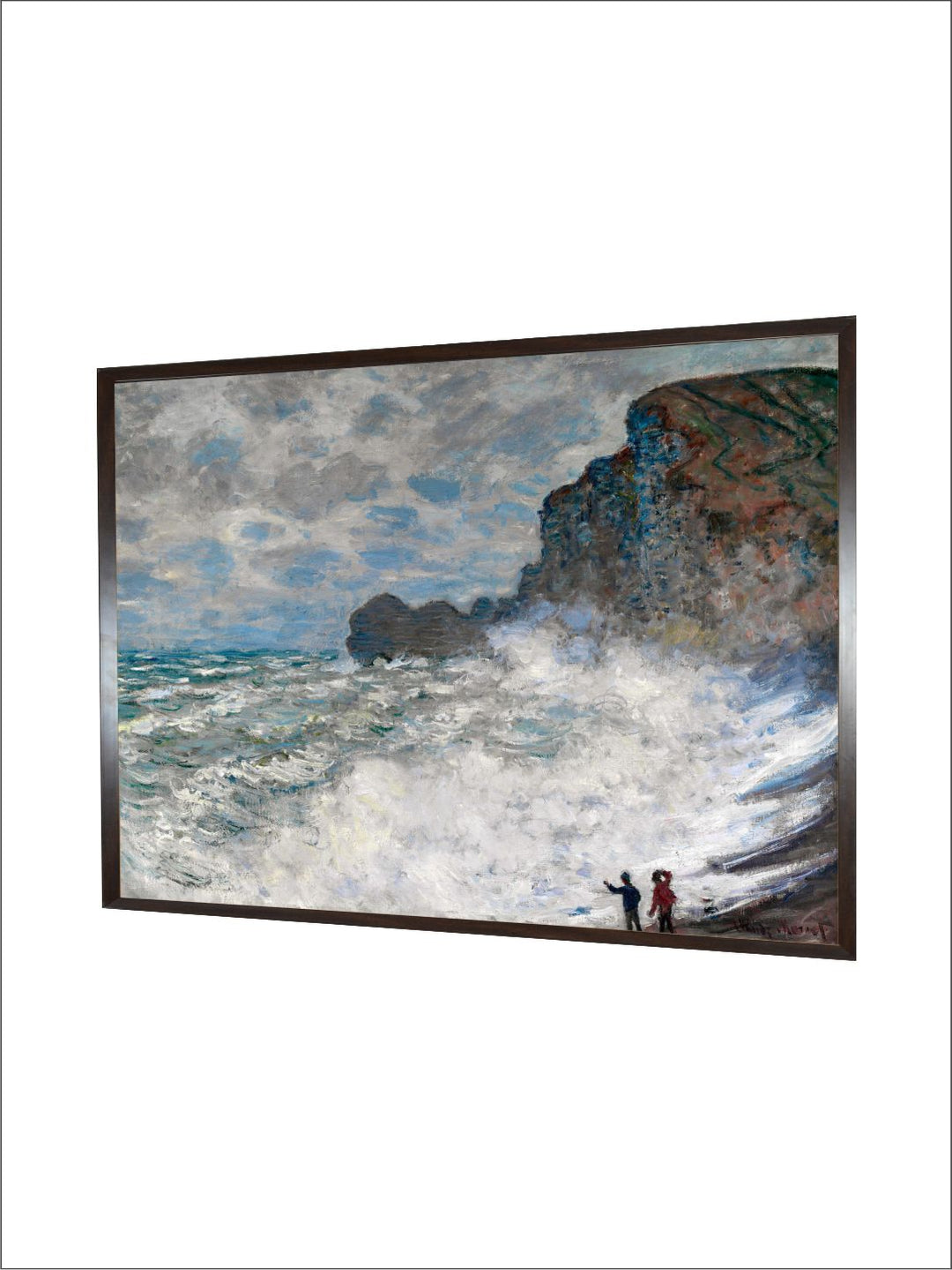 "Blue & Black Painting Framed Wall Art''