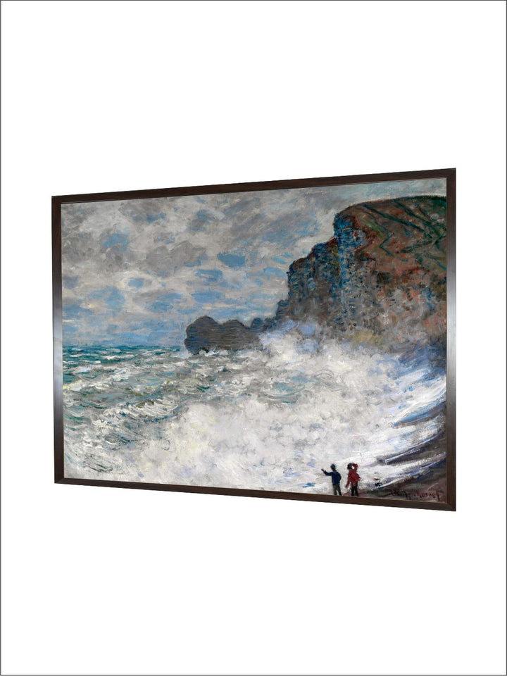 "Blue & Black Painting Framed Wall Art''