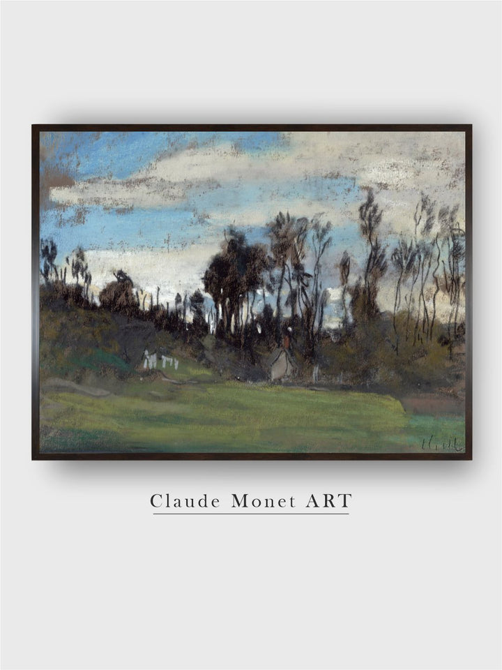 "Blue  Green Floral and Botanical Framed Wall Art''