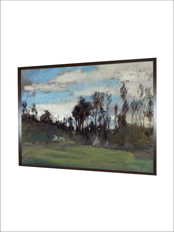 "Blue  Green Floral and Botanical Framed Wall Art''