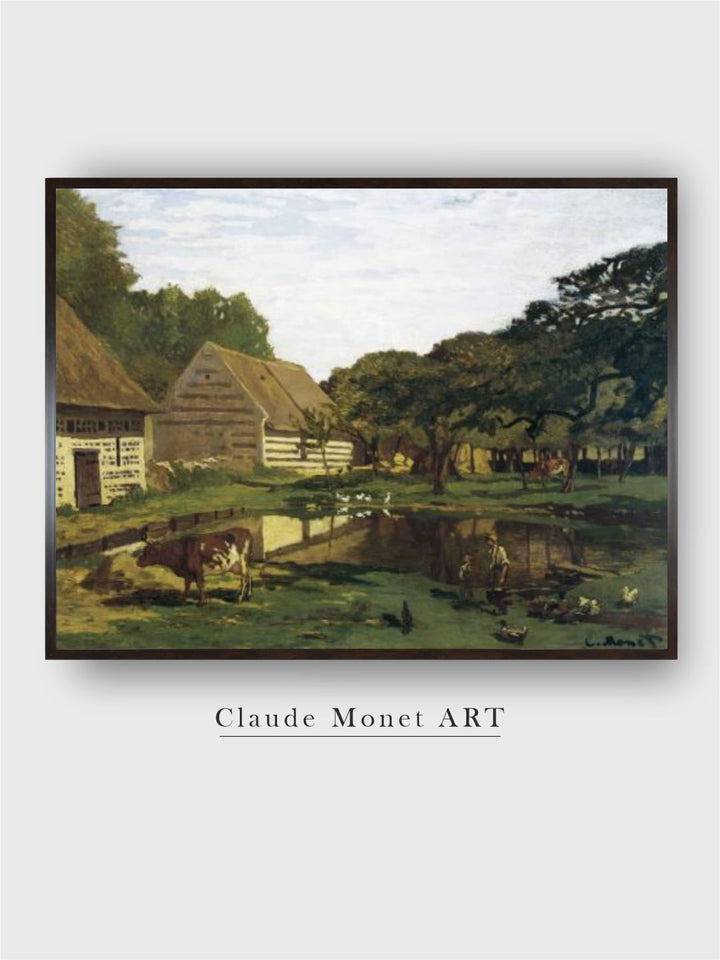 "Green  Brown Wooden Rectangular Painting Wall Art''