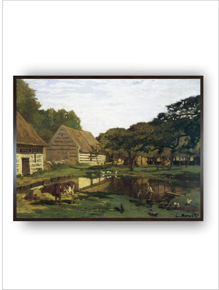 "Green  Brown Wooden Rectangular Painting Wall Art''